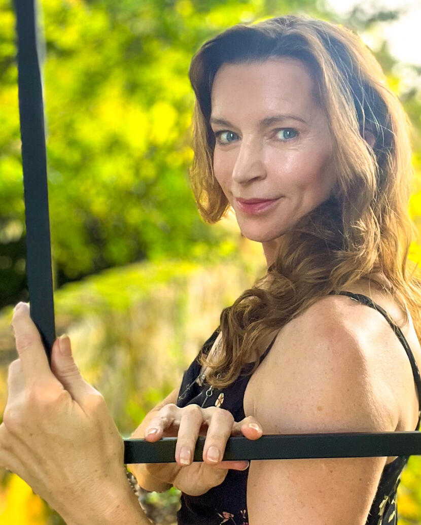 Julia Robertson in the Garden